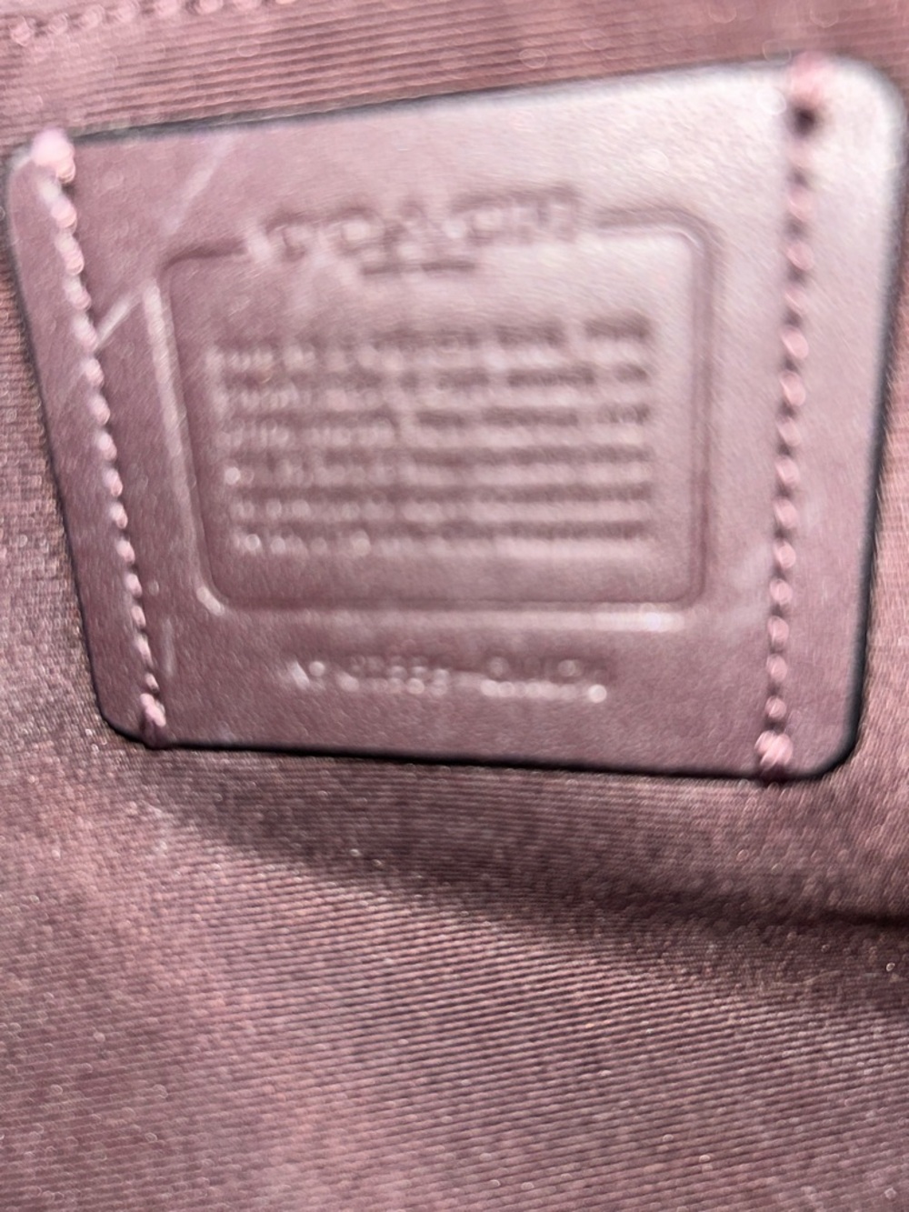 Coach Dark Brown Signature Canvas Shoulder Bag with Green Trim
Style No Cm076 - Picture 2 of 4